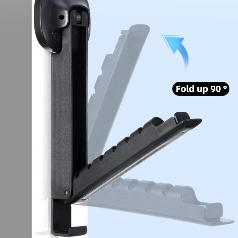 Wall-Mounted Folding Clothes Drying Rack with Suction Cup–Retractable,Portable, Space-Saving Laundry Rack for Bathroom & Balcony