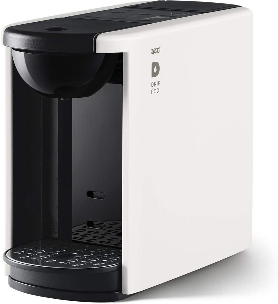 UCC Drip Pod Single-Serve Coffee Machine, Capsule Type, DP3, 700ml, White