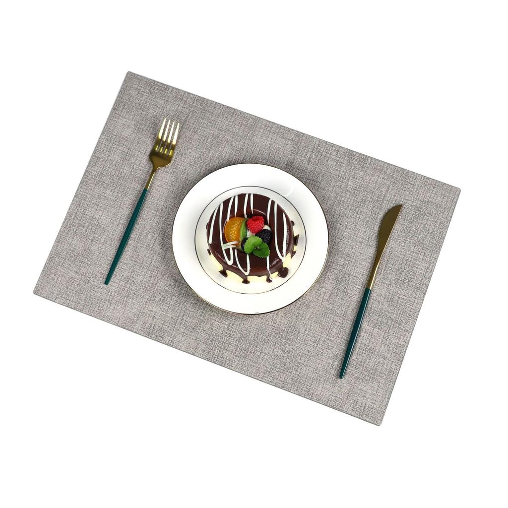 Placemat, tableware, tablecloth, premium cloth pattern, dining table mat, square thermal insulation mat, plate mat, coaster, washable