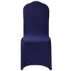 50 Pcs Navy Blue Chair Covers, Polyester Spandex Chair Cover, Stretch Slipcovers for Wedding Party Dining Banquet Flat-Front Chair Covers, Fits Chair