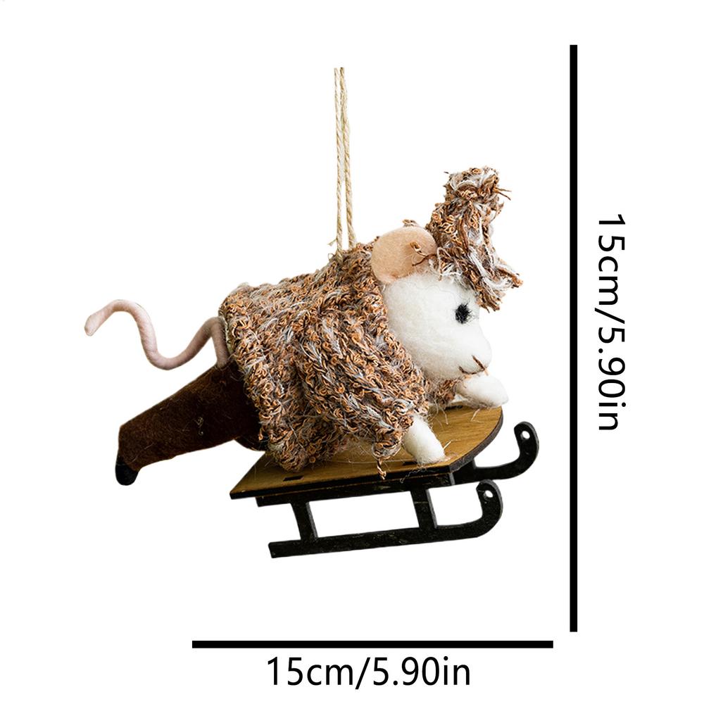 Christmas Ornaments Animals Felt Christmas Animal Ornament Festive Craft Pendant Cute Decor For Holiday Farm Home Garden Offices