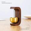 Japanese-Style Solid Wood Doorbell with Suction Cup - Entry Alert & Wind Chime Door Hanger