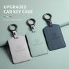 Leather Car Key Case Cover For Zeekr X 001 007 009 Original Car Color Remote Key Cover Keychain Protector Holder Shell Accessory