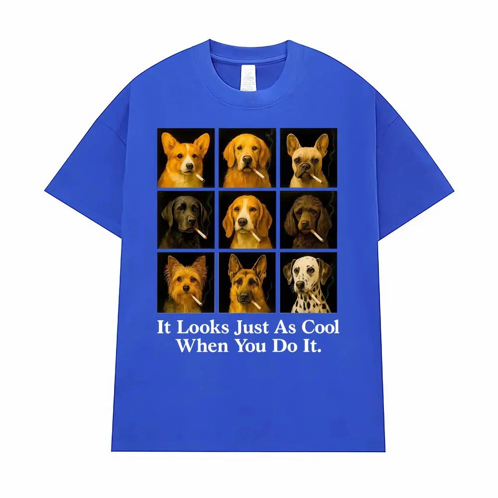 Es sieht genauso cool aus, wenn du es machst Lustige Meme T-Shirts Herren Damen Retro 90er Hip Hop Humor T-Shirt Streetwear Oversized T-Shirt