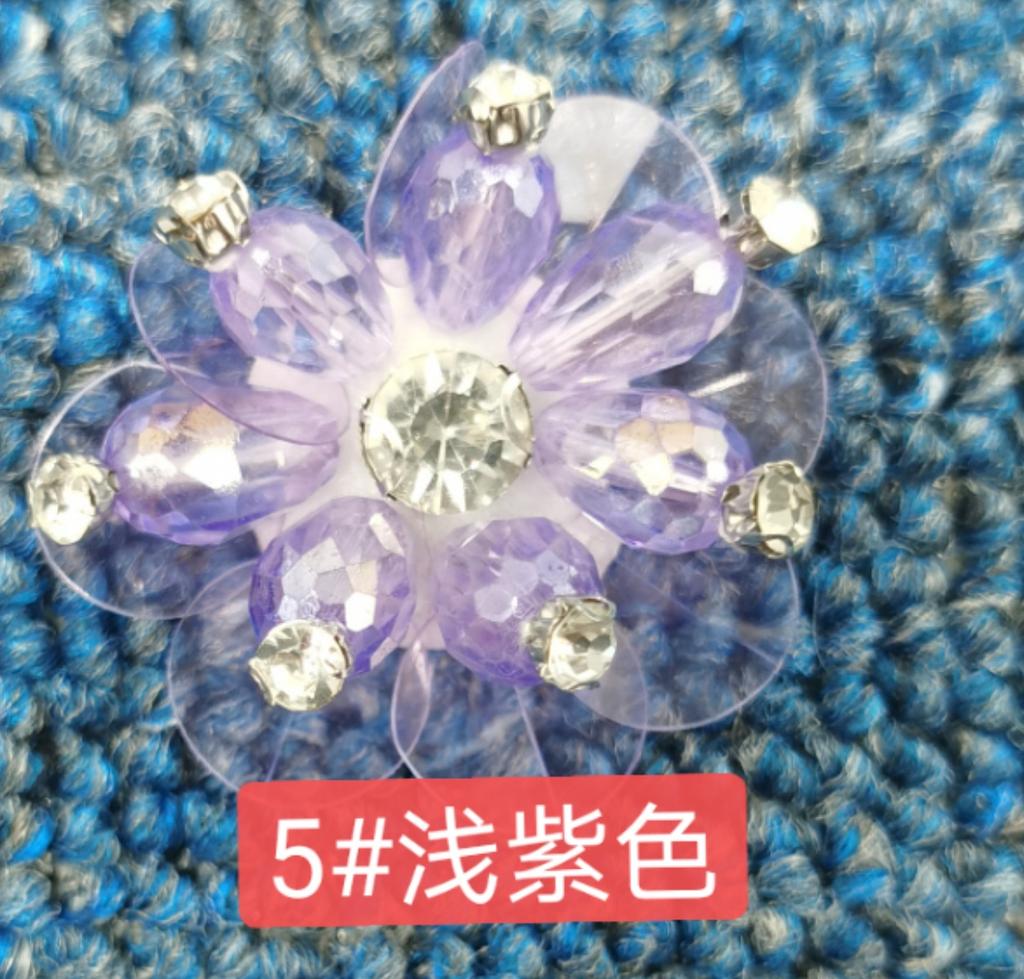 Color Beads Flower Crystal Handmade Beads Clothing Jewelry Patch Decal Accessories Diy