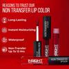 INSIGHT Non Transfer Liquid Lipstick- Joyful| Waterproof| Matte Finish| Transfer & Smudge Proof| Lightweight| 12 Hr Wear| Highly Pigmented 4 Ml
