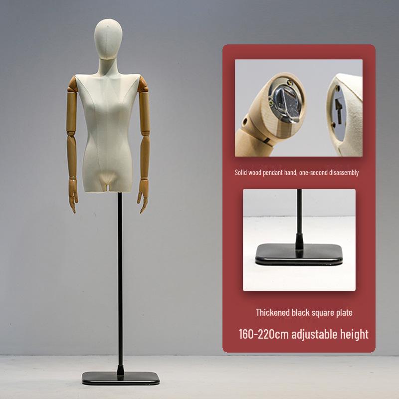 Korean Women's Clothing Store Mannequin: Pendant Arm Flat Shoulder Display Stand