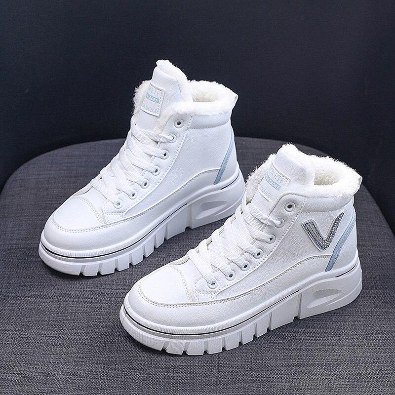 Botines de invierno Mujeres Cálidas Gruesas Botas de Nieve Zapatillas de  Deporte Femeninas Zapatos de Piel Zapatos de Algodón Mujer Botines Mujer  comprar a buen precio — entrega gratuita, reseñas reales con
