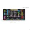 Cheat Sheet Desk Pad Mat Rectangle Large Keyboard Word/ Shortcuts Mousepad for Home