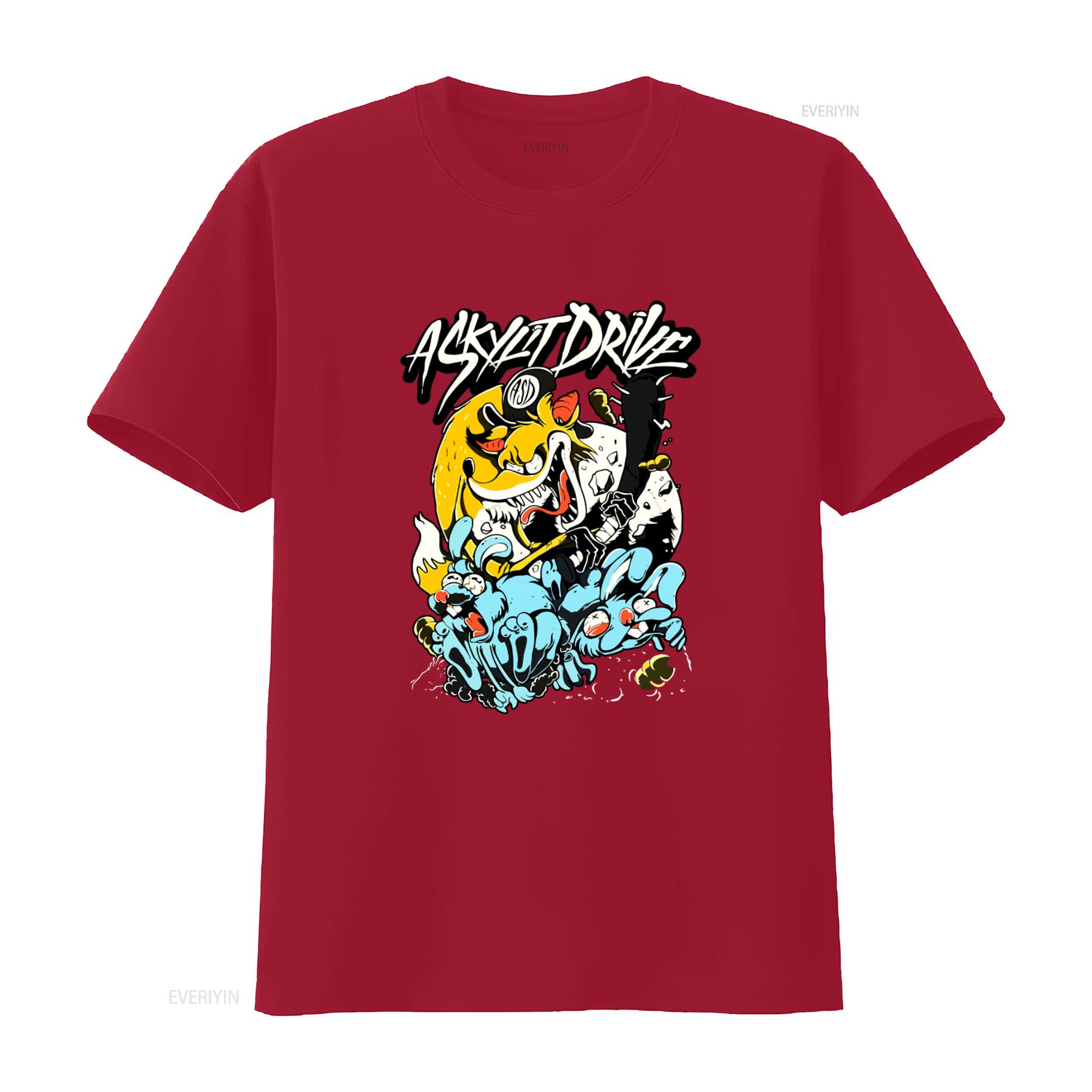 

A Skylit Drive Band T Shirt with Fox and Rabbit Design for vintage Washed Breathable Casual Top For Everyday Wear graphic S