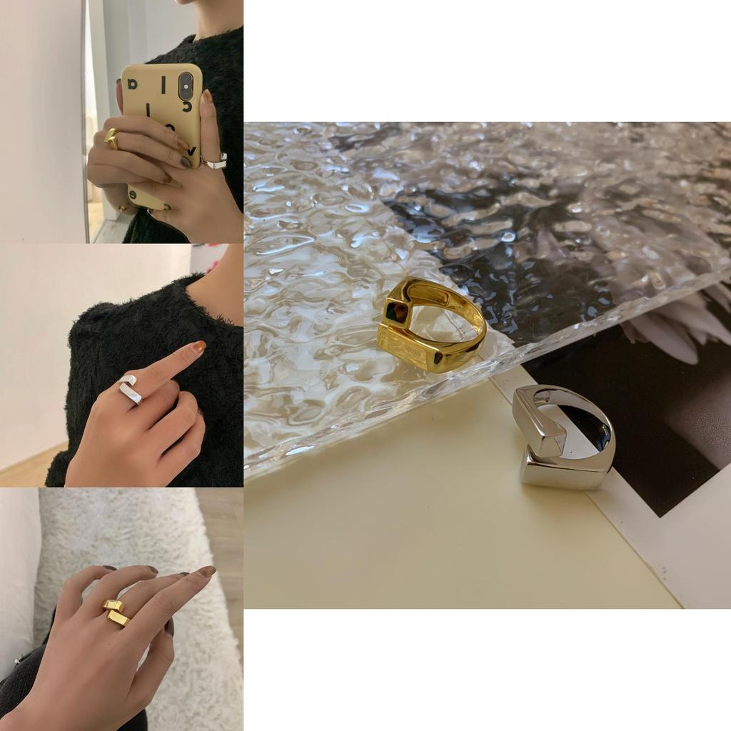 Elegant 925 Sterling Silver Geometric Minimalist Ring For Women Perfect For Gifting