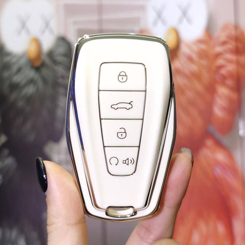 TPU Car Key Cover CaseShell Fob Protector for Geely Coolray Atlas Boyue NL3 Emgrand X7 EX7 SUV GT GC9 Borui Accessories