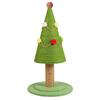 Tiragraffi per gatti Supporto ad albero per gatti Durevole Albero di Natale in Legno Massiccio Tiragraffi Tavola in Sisal Nido Cartone Peluche Giocattoli Struttura per arrampicata per gatti C