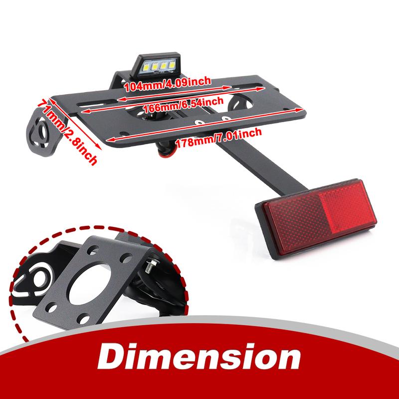Fit For Yamaha YZF R6 YZF-R6 2006- Motorcycle Rear Tail Tidy Fender Eliminator Kit License Registration Plate Holder