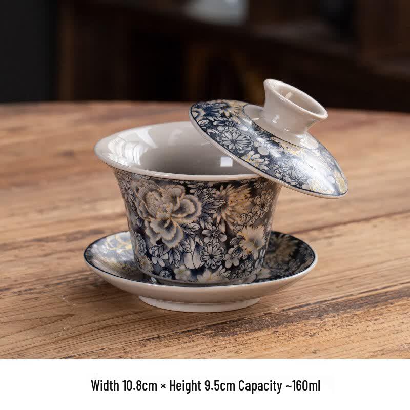 Chinese Ceramic Gaiwan Tea Bowl