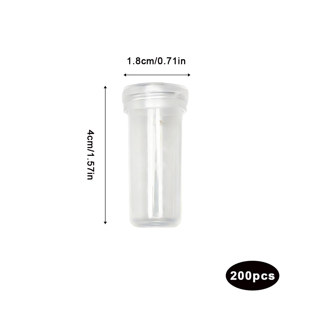 100/200Pcs PVC Flower Fresh-keeping Tube Cap Water Storage Tube Flower Arrangement Flower Water Tube Hydroponic Contain