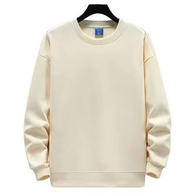 Unisex Unifarbenes Rundhals-Sweatshirt Lockerer Schnitt Langarm Freizeit-Oberteil Tägliche Kleidung