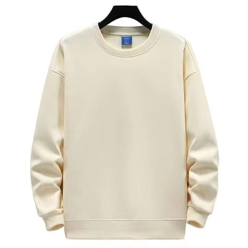 Unisex Unifarbenes Rundhals-Sweatshirt Lockerer Schnitt Langarm Freizeit-Oberteil Tägliche Kleidung
