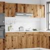 Lyon Wall Mounted Cabinet In Vintage Wood Look 30 X 31 X 60 Cm Engineered Wood