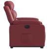 Electric Recliner Chair with Rising Function Burgundy Artificial Leather