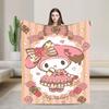 Melody  Super Warm Blanket  Students Plush Bedding Throws Graphic Home Decor Flannel Bedspread Sofa Bed Cover