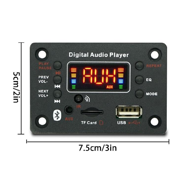 Amplifier Decoder Board Color Screen MP3 Player Stereos Receiver Wireless Module