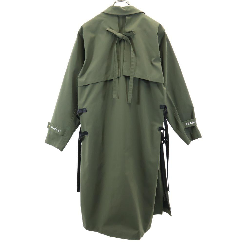 Herencia Long sleeve coat 38 Green system Women Used