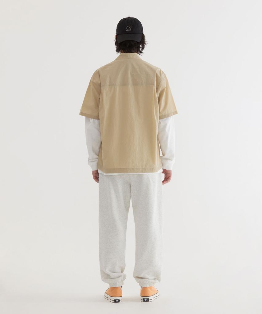 COVERNAT Nylon Fatigue Half Shirt Beige