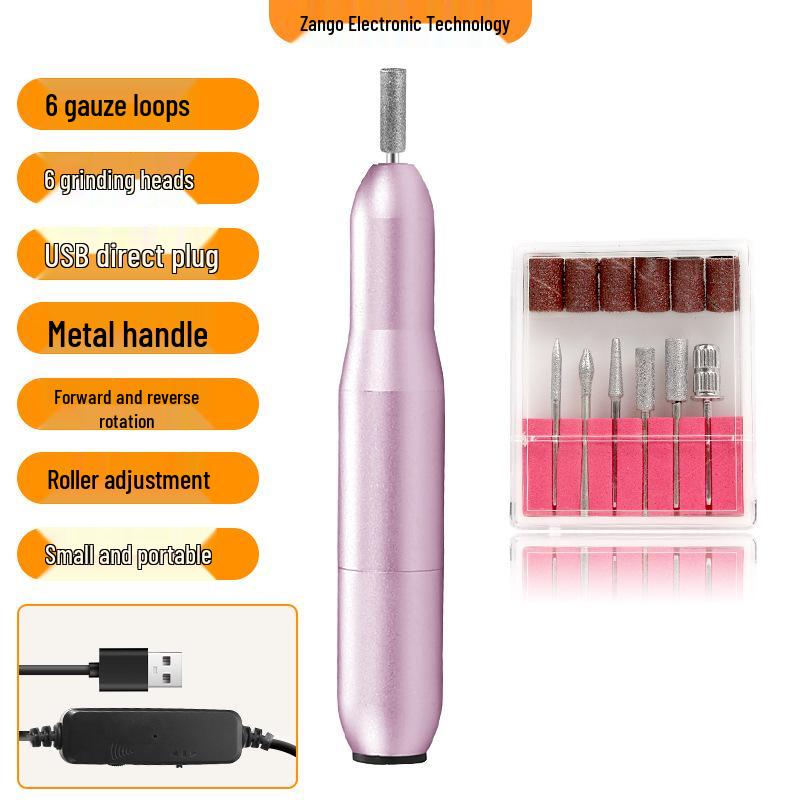 Портативный электрический полировщик и шлифовальный инструмент для ногтей для домашнего использования