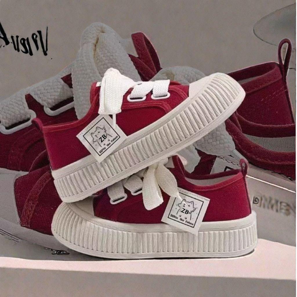 

Popular board shoes women s 2025 summer new versatile little white shoes lightweight soft sole student casual board shoes ins trend 35 красный