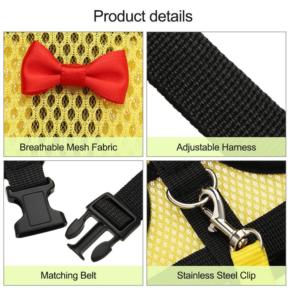 Nylon Duck Goose Poultry Supplies Hen Belt Chicken Vest Harness Pet Matching Collars Bow