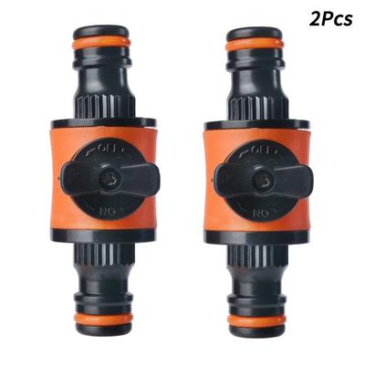 2 Pieces Garden Hose, Faucet, Globe Valve, Connector, Pipe Connector, Water Stop Connector, Repair Connector, Irrigation System Connector