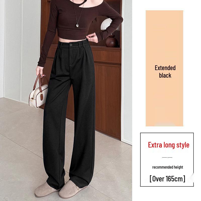 Women s High Waist Slim Fit Dark Blue Polyester Trousers - Spring/Summer Style 3XL