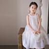 Girls' French Embroidered Princess Sling Dress
