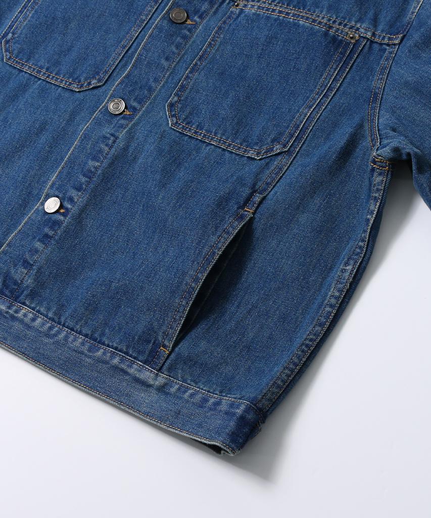 Ucla Unisex Retro Preppy Denim Trucker Jacket [Md-Indigo](Ub9Dj03_05)
