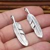 S925 Sterling Silver Jewelry Retro Thai Silver Handmade Feather Flying Eagle Men and Women Simple Pendant