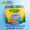 Crayola Marker 12 Bold Product Number 587812 Water-Removable Pens, Colors, Tip, Authentic,