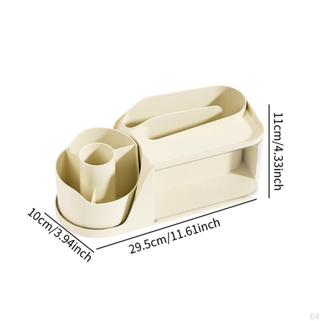 Desk Organizer 360° Rotation Jewelry Sorter Large Pencil Pen Holder Display Box for Home Mail