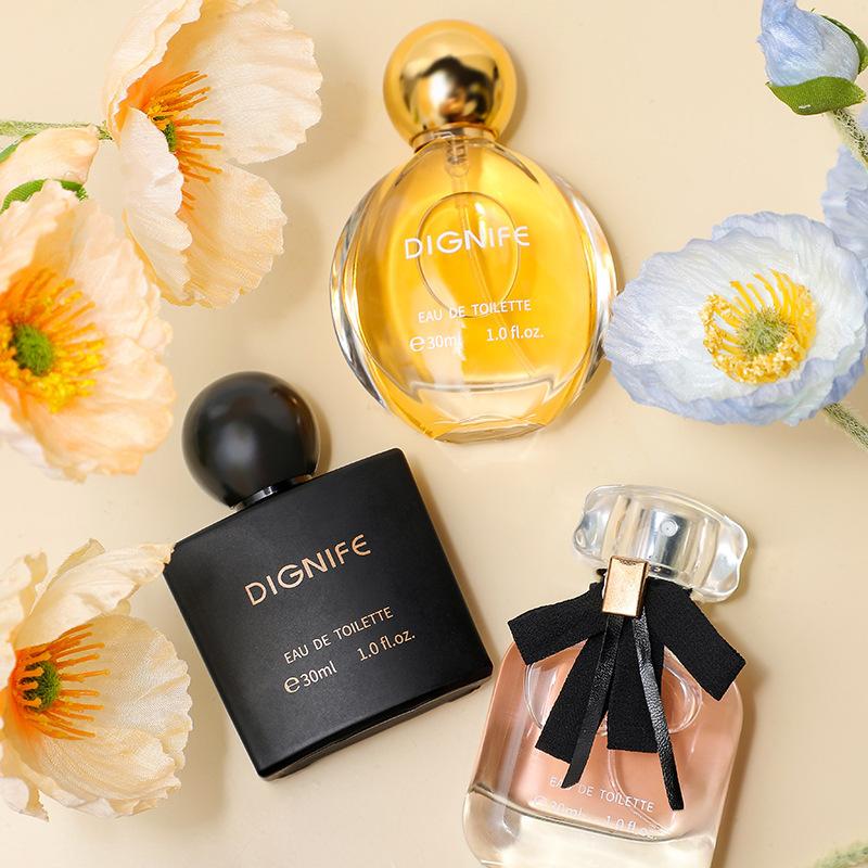 Direct supply women's perfume lasting fragrance men's and women's gift box set perfume new three-piece set