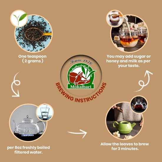 MOKALBARI Assam Strong CTC 1Kg Black Tea Second Flush | Chai Patti | Kadak Chai | Whole Leaf Tea | Rainforest Alliance Certified