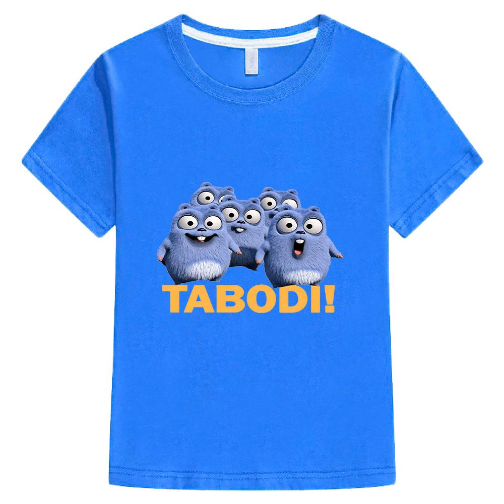Grizzy und die Lemminge Baumwolle Kinder T-Shirt Cartoon Print T-Shirts Lässig Niedlich Jungen Mädchen Oberteile Rundhalsausschnitt Kurzarm Sommer Anime T-Shirt Lustiges T-Shirt