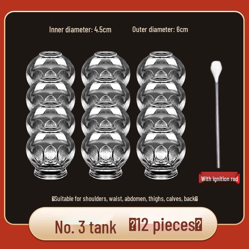 Chenye Thickened Glass Fire Cupping Set – Beauty & Household Therapy Jars