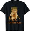 Litter’s Full Funny Cat Lovers Christmas Xmas Funny T-Shirt