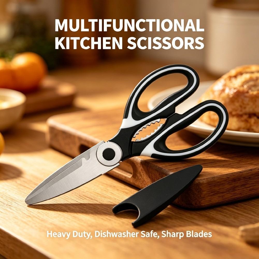 Reinforcement Multifunctional Heavy Duty Kitchen Shears Stainless Steel Chicken Bone Cutter Household Food Fish Cutting Tool