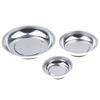 Stainless Steel Magnetic Trays Circular Rectangular Magnetic Parts Bowl Bolts Nuts Screw Storage Tray Metal Tool Holder Plate