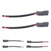 1 Pair 2 Pin DT Connectors Rubber Copper Waterproofing DT Electrical Wire Connector Wiring Harness for Car Boats LED Work Lights