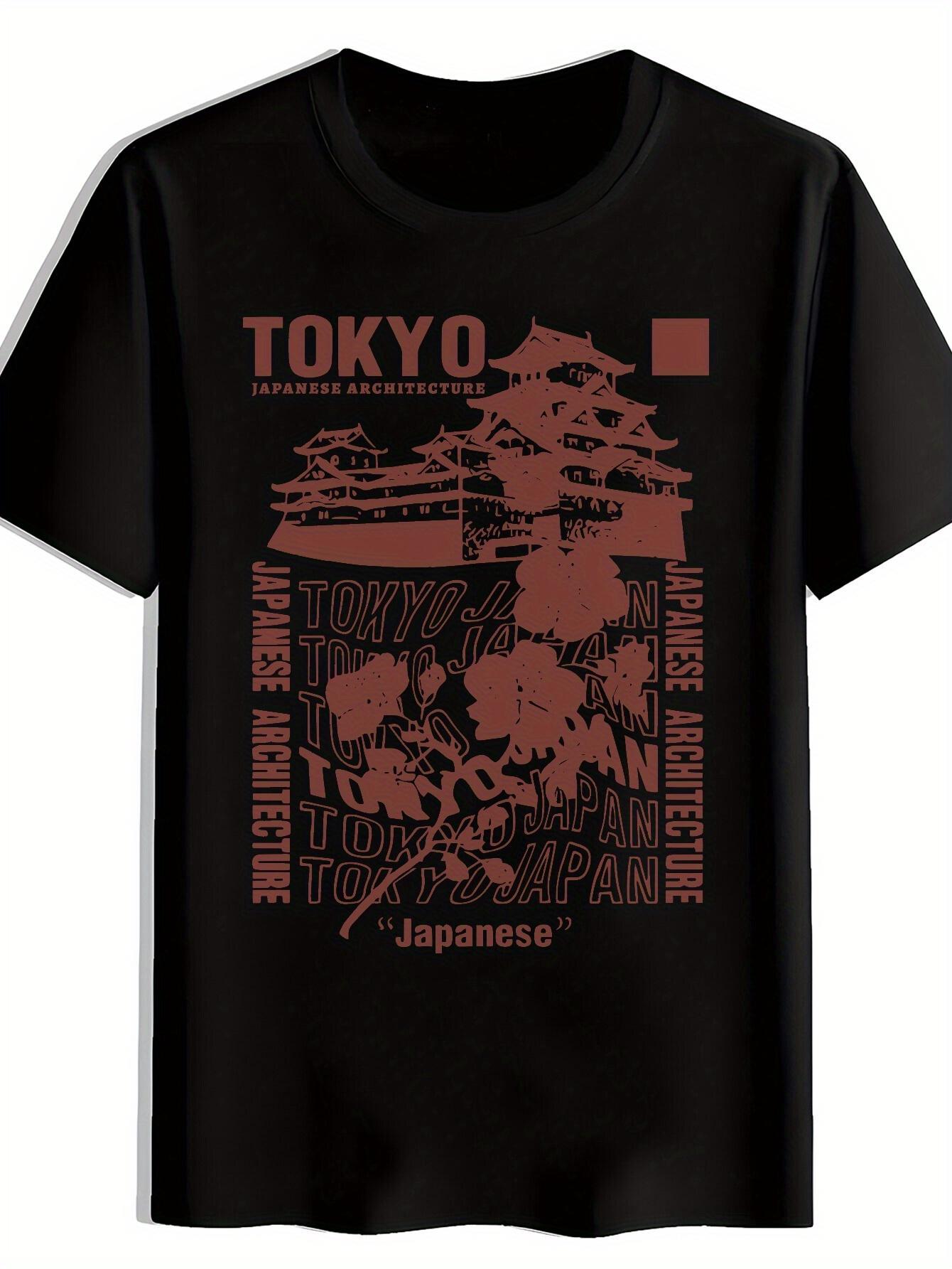 Tokyo Japan Graphic T-shirt - Casual Crew Neck XXL