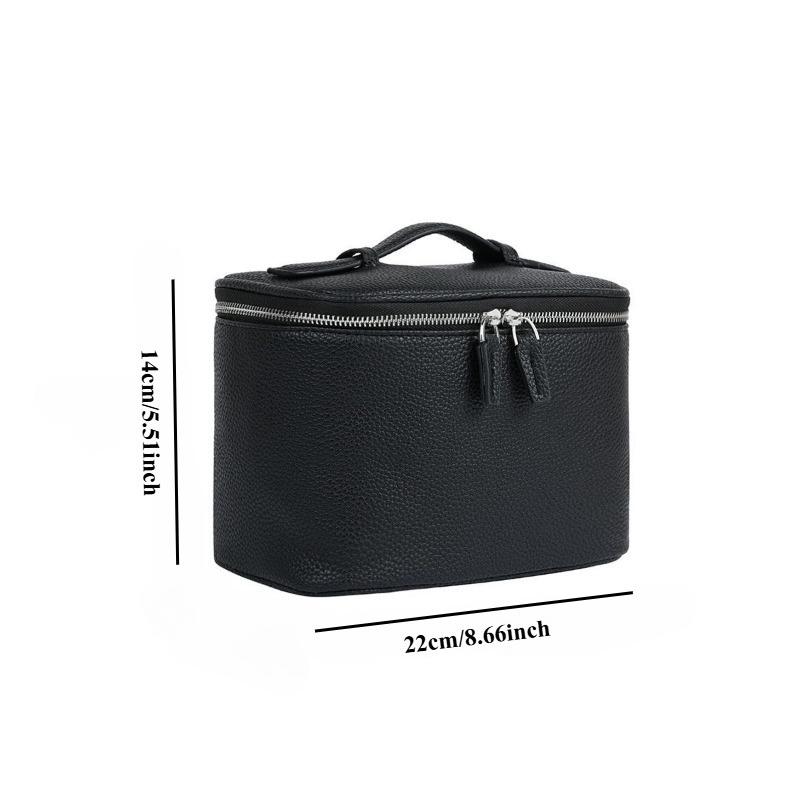 Makeup Bag, Large Capacity Women's Travel Toiletries Handbag, Classic Organic Cosmetics Bag