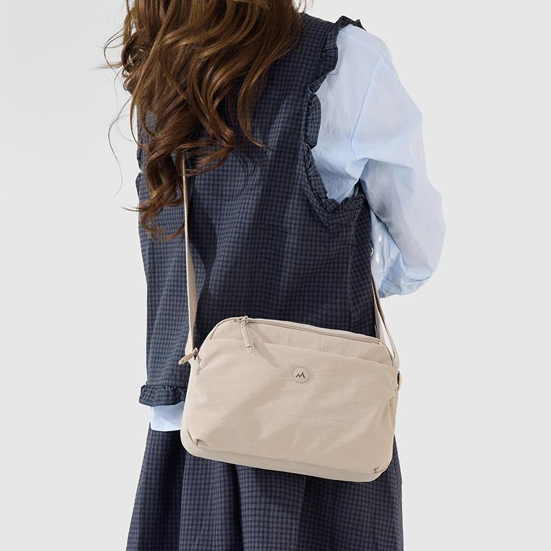 Nylon Bag Solid Color Shoulder Bag Women Crossbody Bag