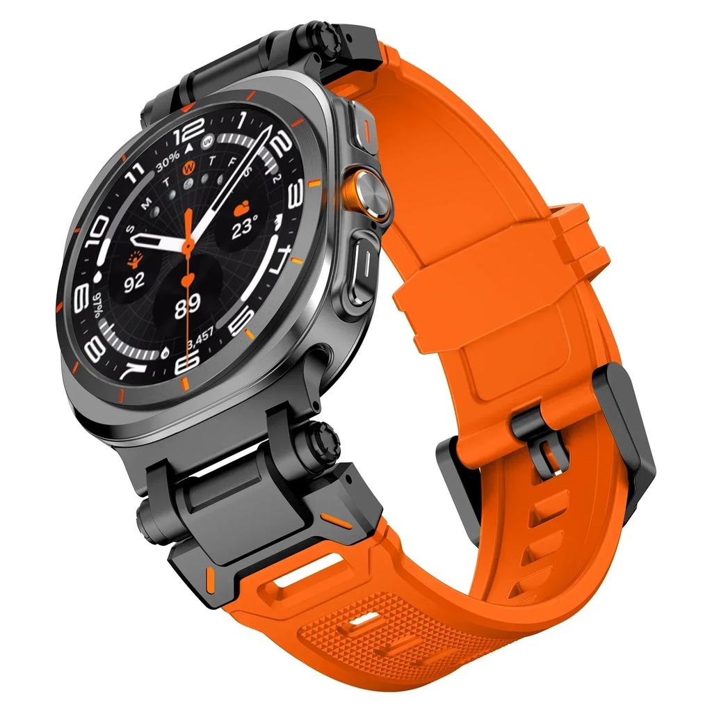 Rubber Strap for Samsung Galaxy 8 44mm 40mm 8 Classic 46mm Luxury Sports Band for Galaxy Ultra 2025 2024 Watchband Bracelet